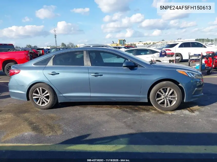 5NPE24AF5FH150613 2015 Hyundai Sonata Se