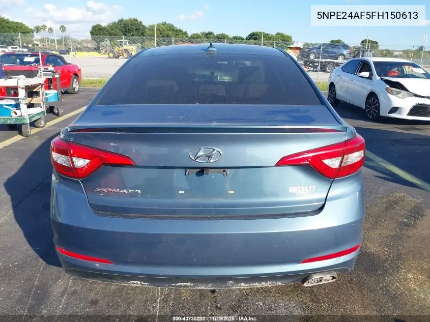 5NPE24AF5FH150613 2015 Hyundai Sonata Se