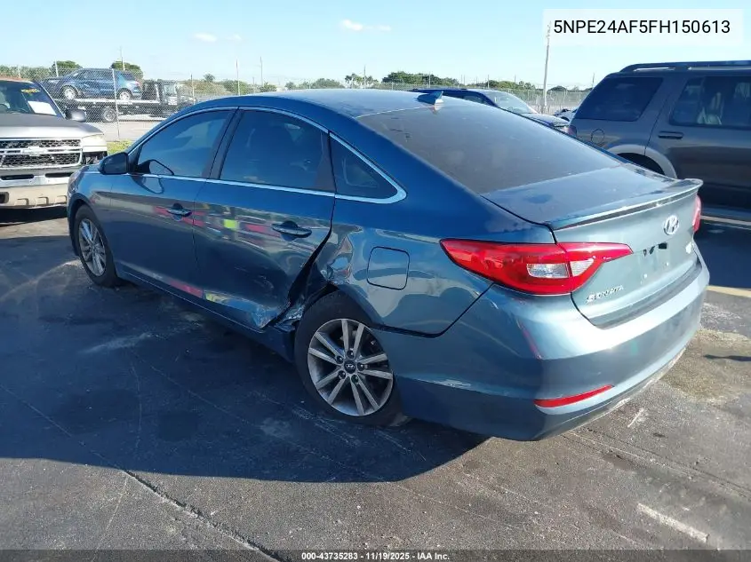 5NPE24AF5FH150613 2015 Hyundai Sonata Se