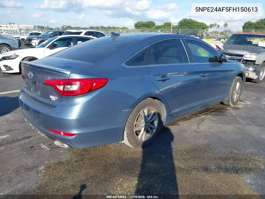 5NPE24AF5FH150613 2015 Hyundai Sonata Se