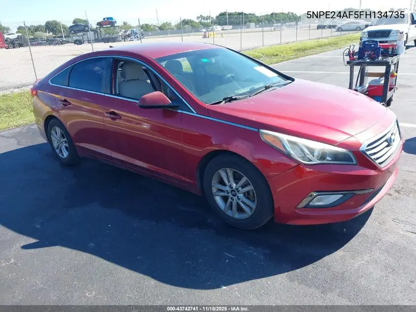 5NPE24AF5FH134735 2015 Hyundai Sonata Se