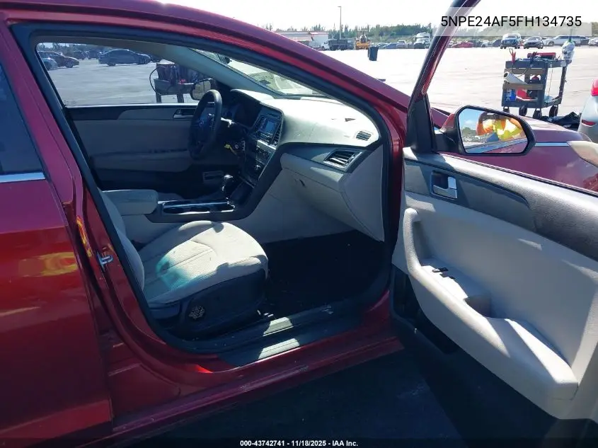 5NPE24AF5FH134735 2015 Hyundai Sonata Se