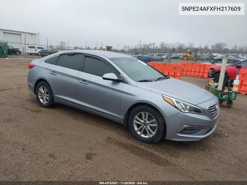 5NPE24AFXFH217609 2015 Hyundai Sonata Se