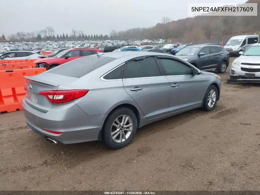 5NPE24AFXFH217609 2015 Hyundai Sonata Se