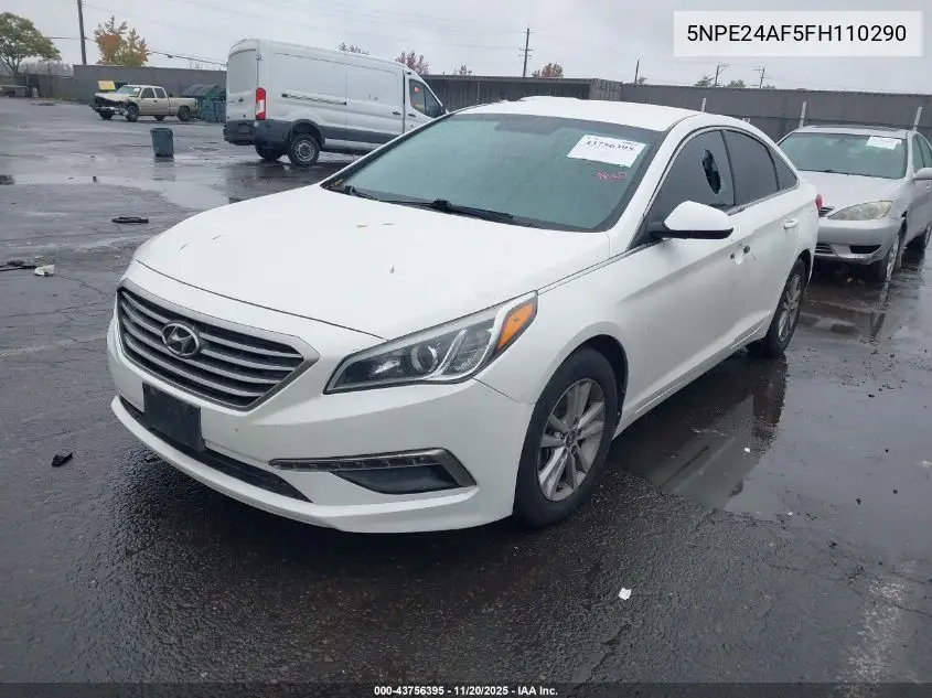 5NPE24AF5FH110290 2015 Hyundai Sonata Se