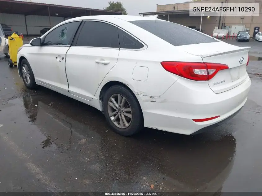 5NPE24AF5FH110290 2015 Hyundai Sonata Se