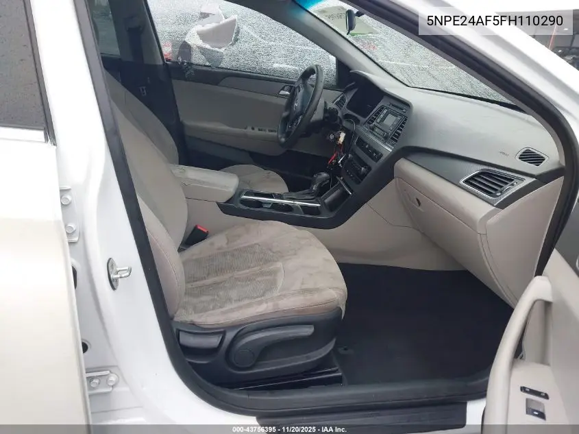 5NPE24AF5FH110290 2015 Hyundai Sonata Se