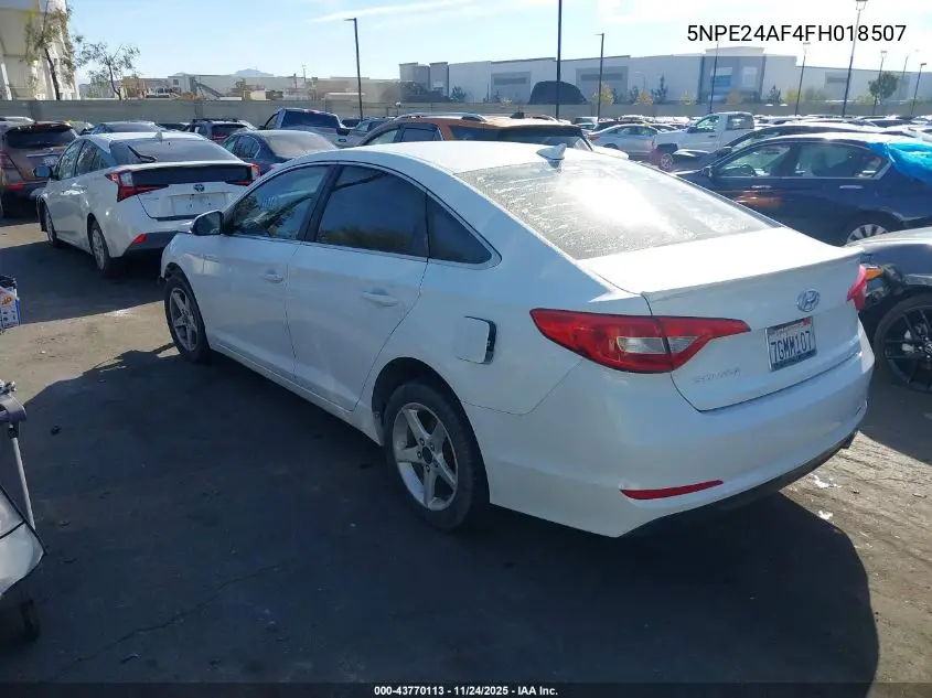 5NPE24AF4FH018507 2015 Hyundai Sonata Se
