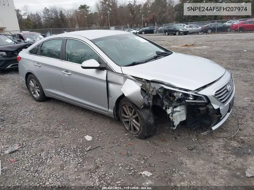 5NPE24AF5FH207974 2015 Hyundai Sonata Se