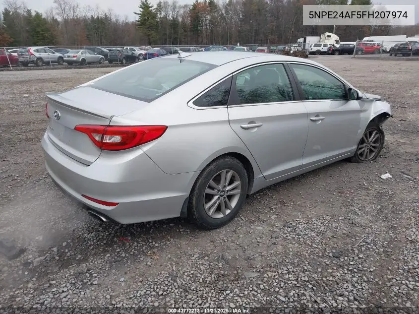 5NPE24AF5FH207974 2015 Hyundai Sonata Se