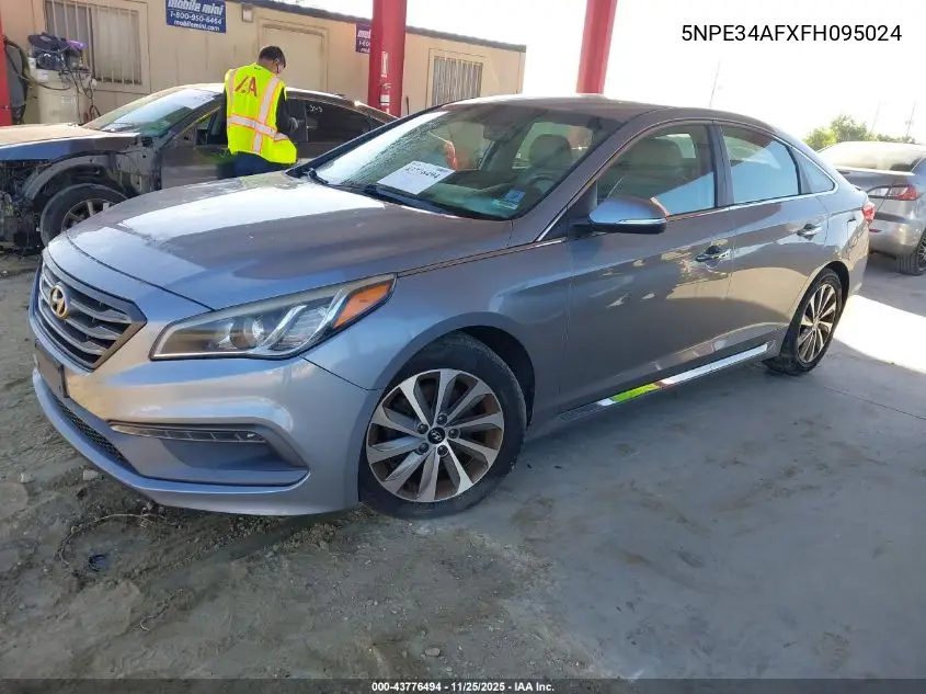 5NPE34AFXFH095024 2015 Hyundai Sonata Sport