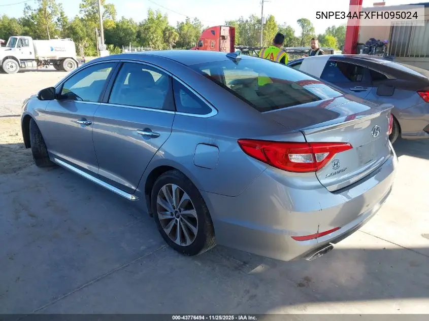 5NPE34AFXFH095024 2015 Hyundai Sonata Sport