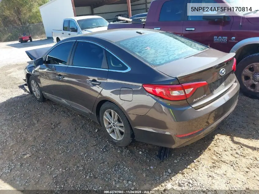 5NPE24AF5FH170814 2015 Hyundai Sonata Se