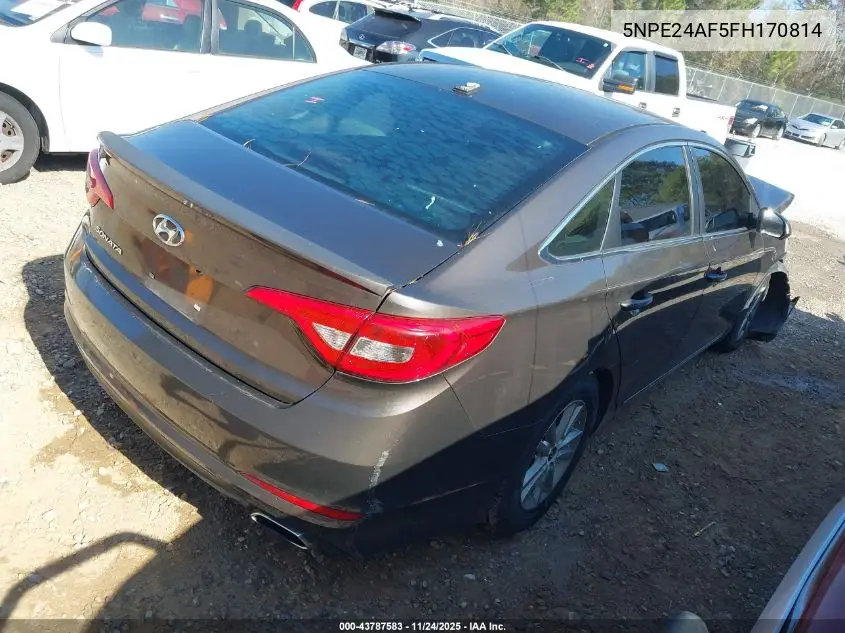 5NPE24AF5FH170814 2015 Hyundai Sonata Se