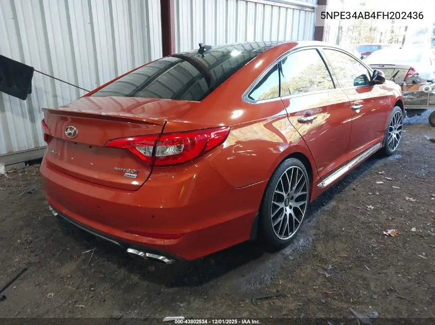 5NPE34AB4FH202436 2015 Hyundai Sonata Limited 2.0T