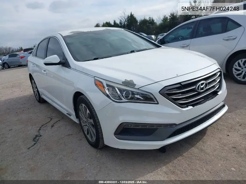 5NPE34AF7FH024248 2015 Hyundai Sonata Sport