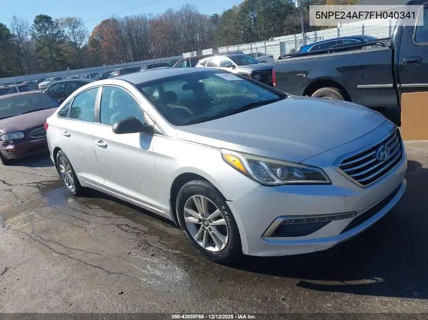 5NPE24AF7FH040341 2015 Hyundai Sonata Se