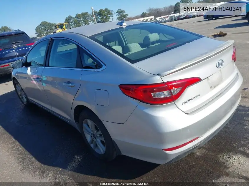 5NPE24AF7FH040341 2015 Hyundai Sonata Se