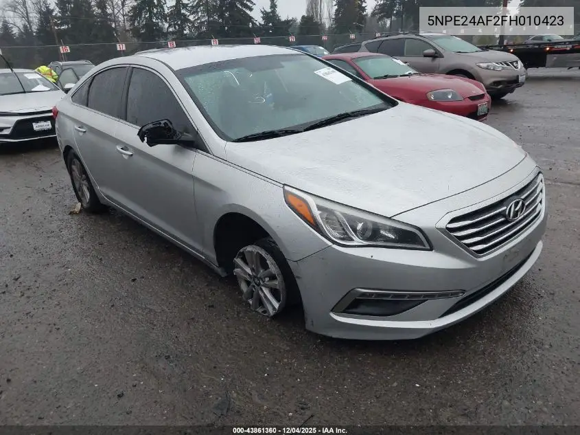 5NPE24AF2FH010423 2015 Hyundai Sonata Se