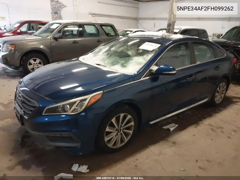 5NPE34AF2FH099262 2015 Hyundai Sonata Sport