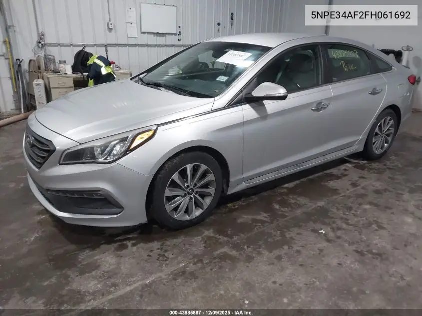 5NPE34AF2FH061692 2015 Hyundai Sonata Sport