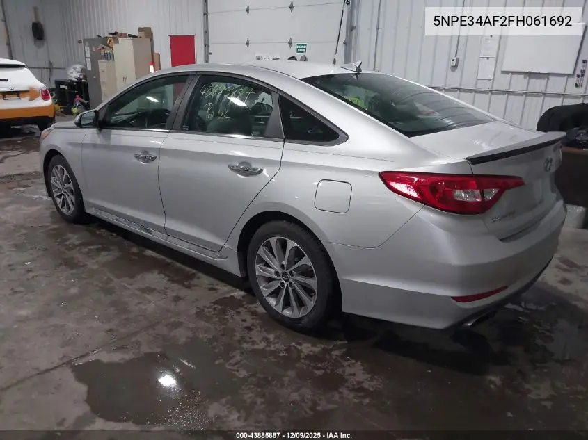 5NPE34AF2FH061692 2015 Hyundai Sonata Sport