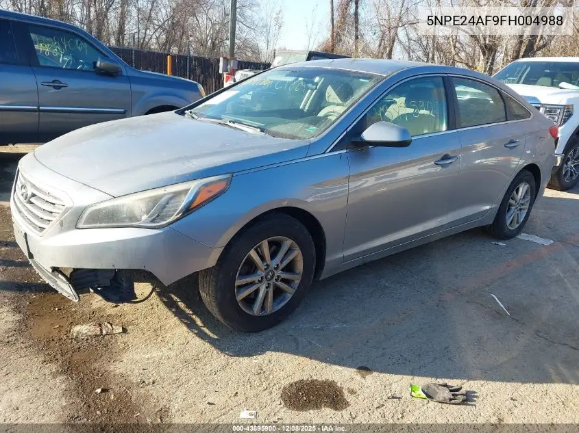 5NPE24AF9FH004988 2015 Hyundai Sonata Se