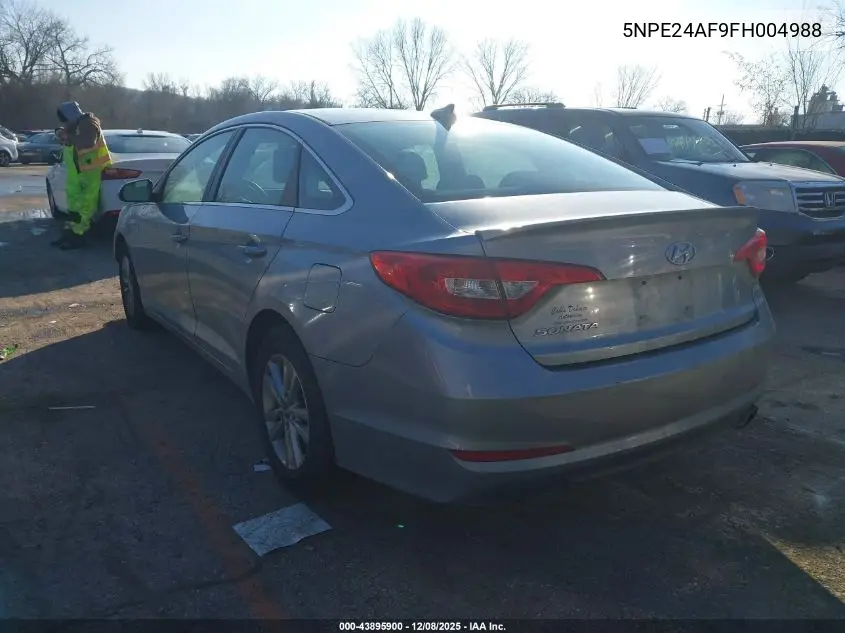 5NPE24AF9FH004988 2015 Hyundai Sonata Se