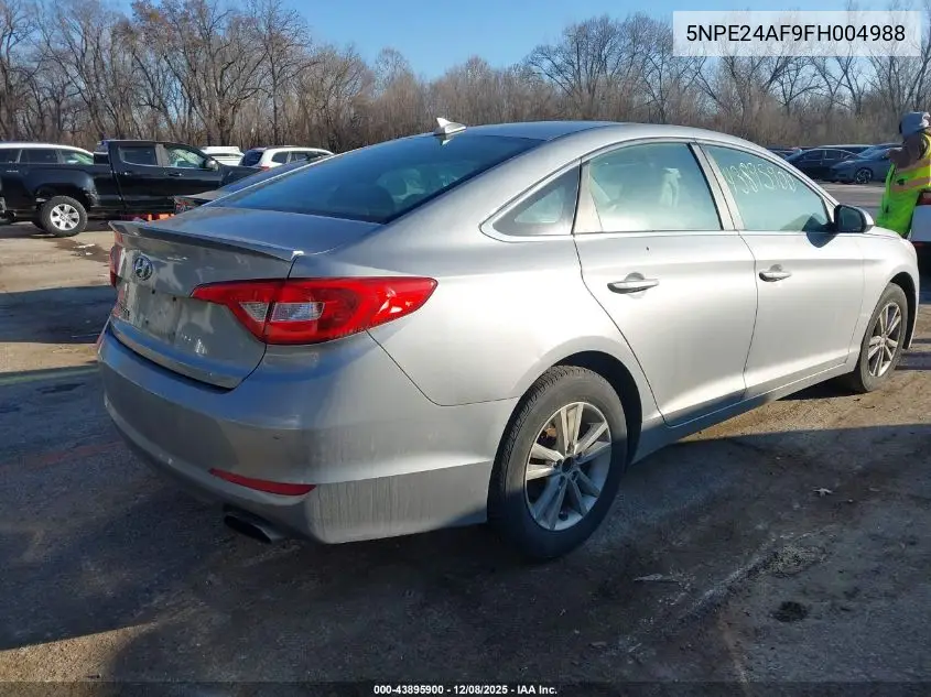 5NPE24AF9FH004988 2015 Hyundai Sonata Se