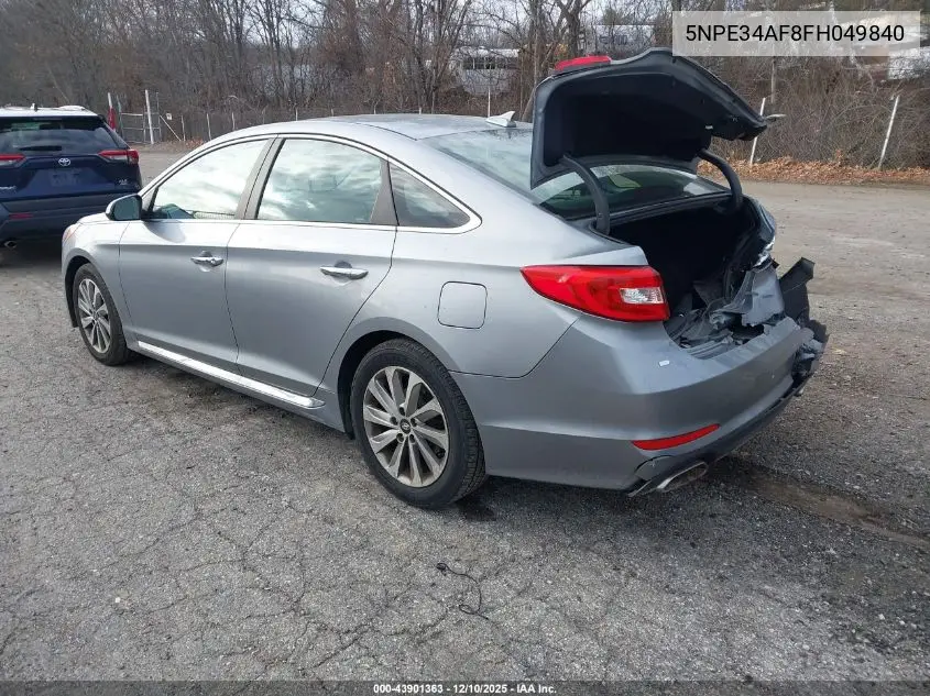 5NPE34AF8FH049840 2015 Hyundai Sonata Sport
