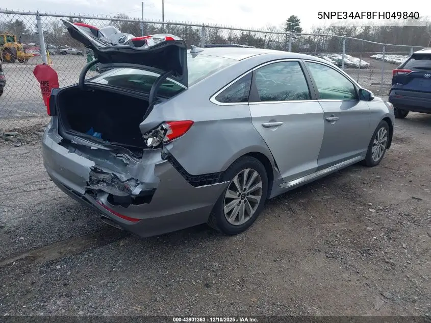 5NPE34AF8FH049840 2015 Hyundai Sonata Sport