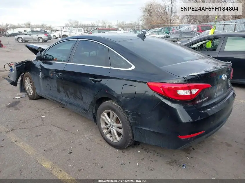 5NPE24AF6FH184804 2015 Hyundai Sonata Se