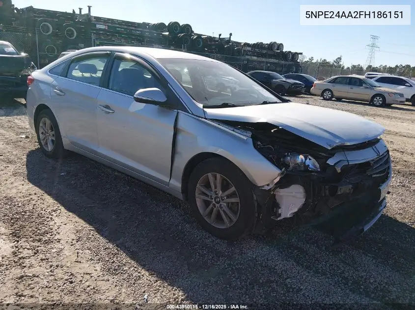 5NPE24AA2FH186151 2015 Hyundai Sonata Eco