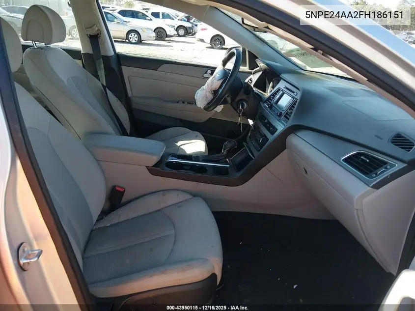 5NPE24AA2FH186151 2015 Hyundai Sonata Eco