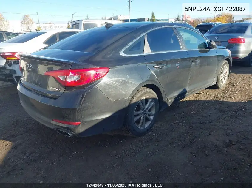 5NPE24AFXGH422087 2016 Hyundai Sonata Gl
