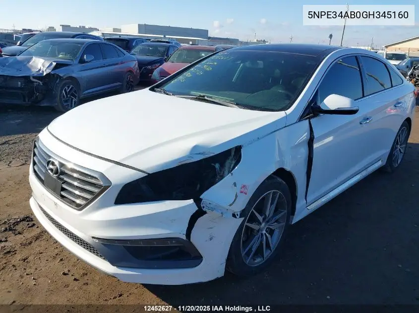 5NPE34AB0GH345160 2016 Hyundai Sonata Sport/Limited