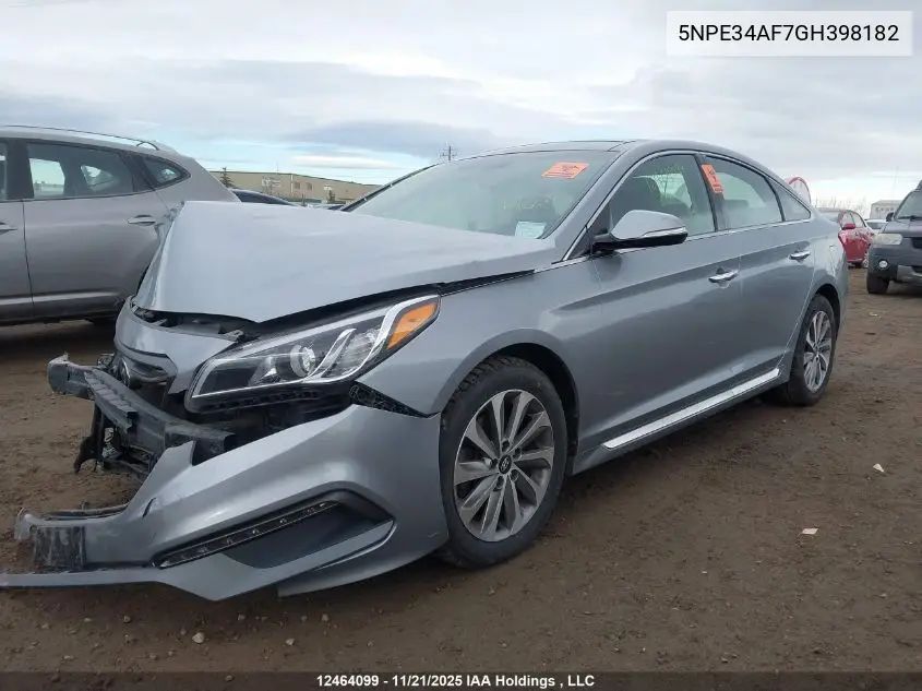 5NPE34AF7GH398182 2016 Hyundai Sonata Sport/Limited