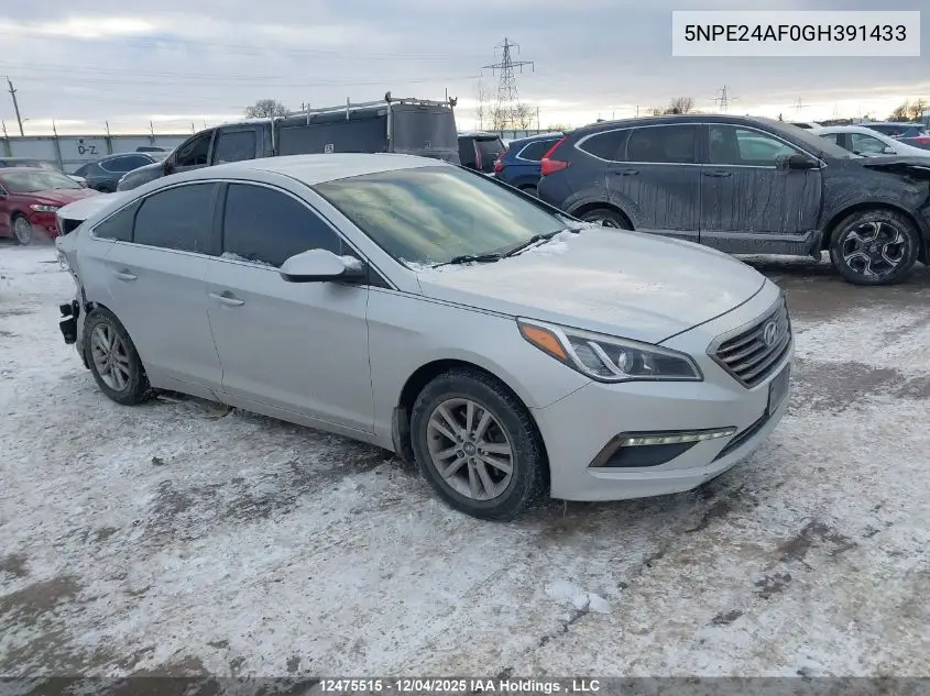 5NPE24AF0GH391433 2016 Hyundai Sonata Gl