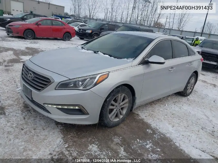 5NPE24AF0GH391433 2016 Hyundai Sonata Gl