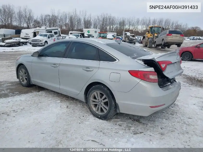5NPE24AF0GH391433 2016 Hyundai Sonata Gl