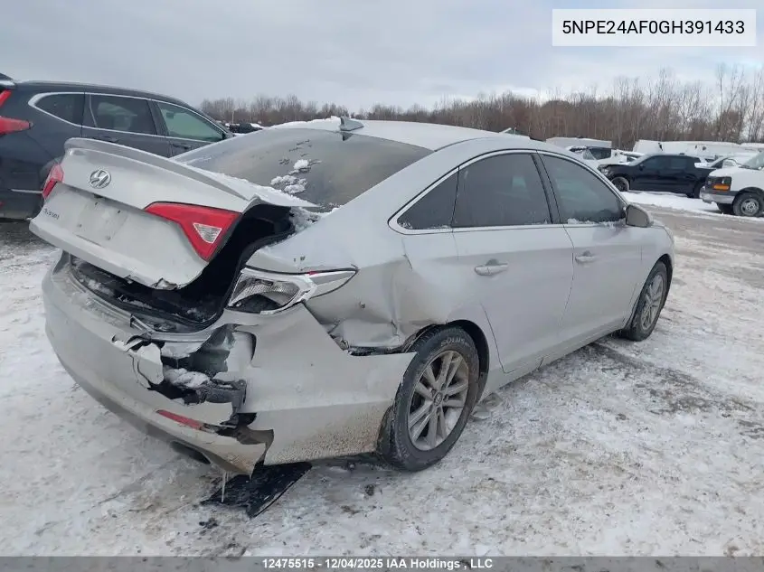 5NPE24AF0GH391433 2016 Hyundai Sonata Gl