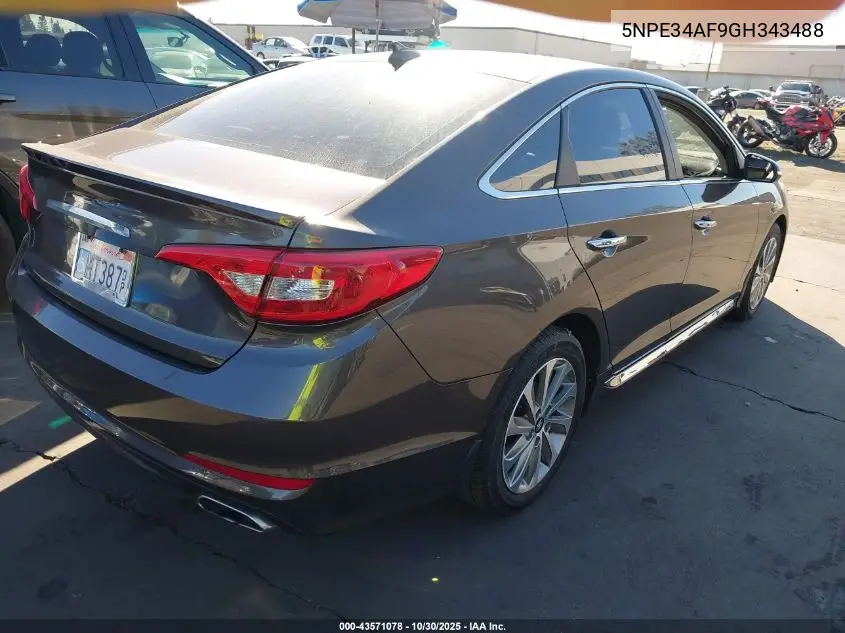 5NPE34AF9GH343488 2016 Hyundai Sonata Sport