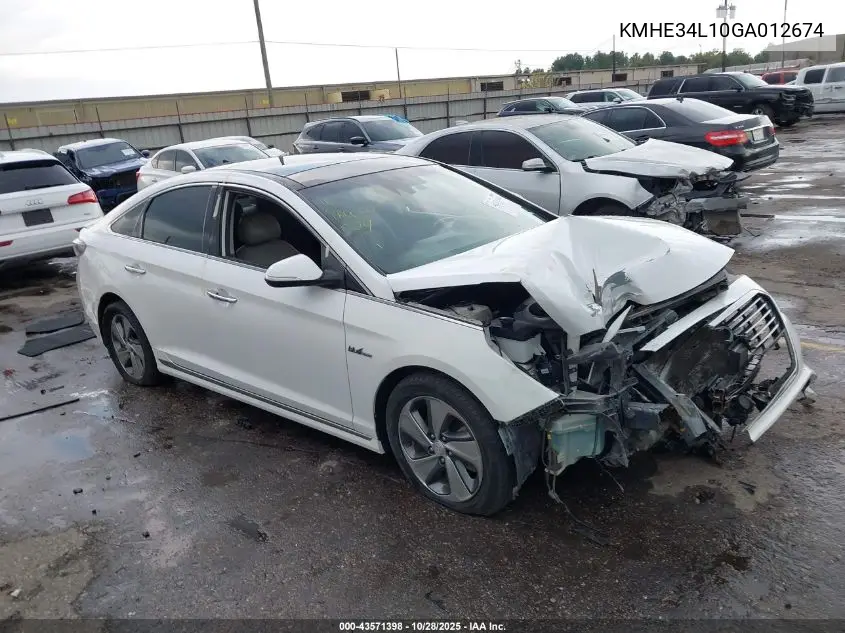 KMHE34L10GA012674 2016 Hyundai Sonata Hybrid Limited