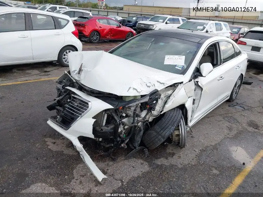 KMHE34L10GA012674 2016 Hyundai Sonata Hybrid Limited