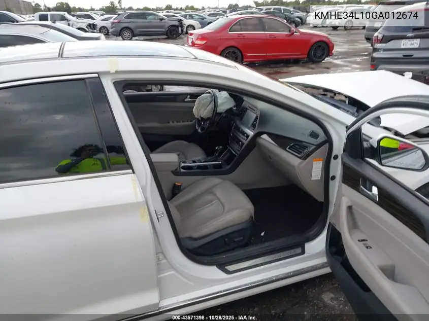 KMHE34L10GA012674 2016 Hyundai Sonata Hybrid Limited