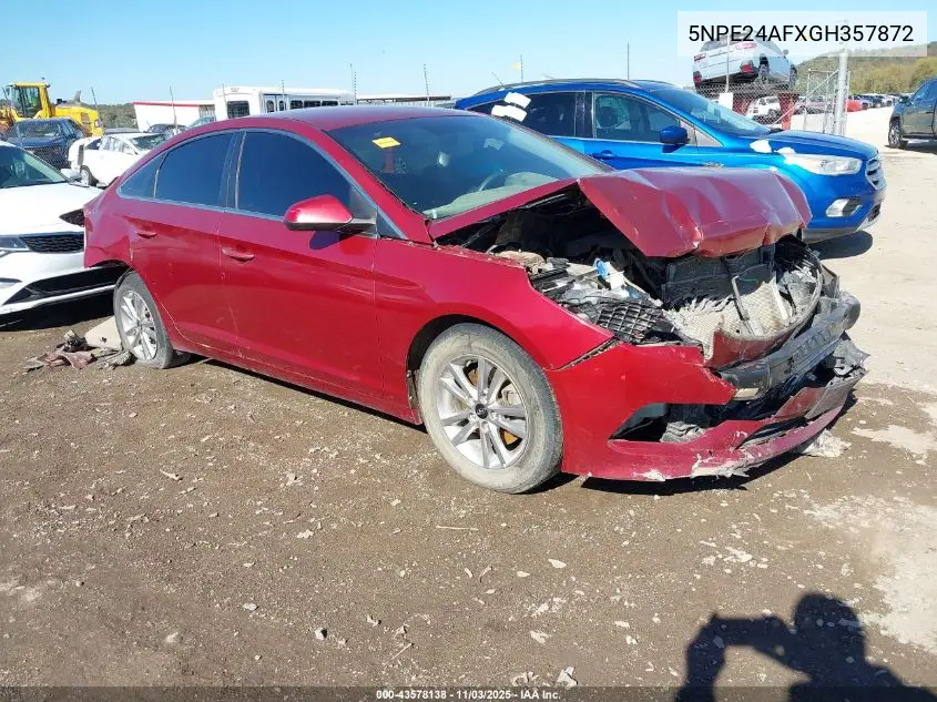5NPE24AFXGH357872 2016 Hyundai Sonata Se