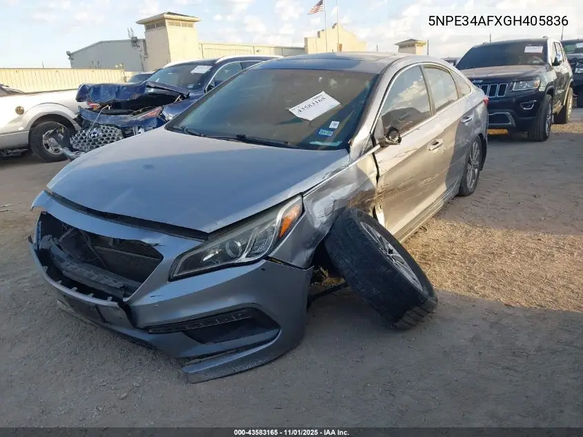 5NPE34AFXGH405836 2016 Hyundai Sonata Sport