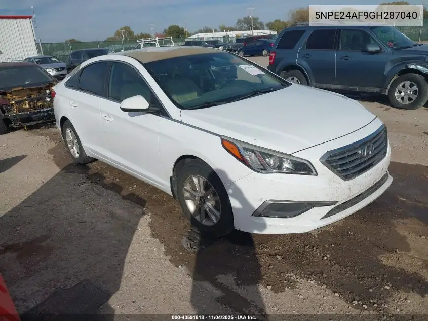 5NPE24AF9GH287040 2016 Hyundai Sonata Se