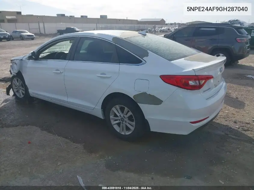 5NPE24AF9GH287040 2016 Hyundai Sonata Se
