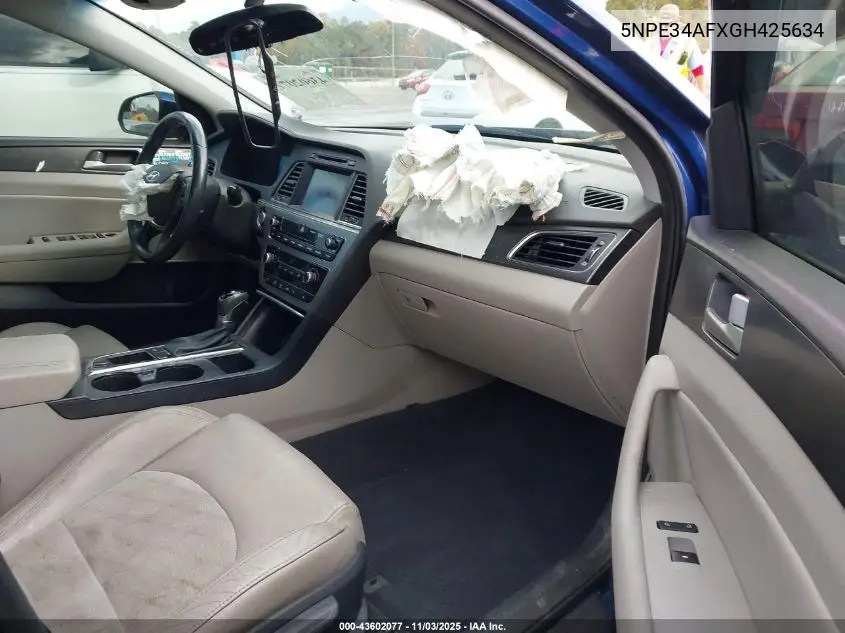 5NPE34AFXGH425634 2016 Hyundai Sonata Sport